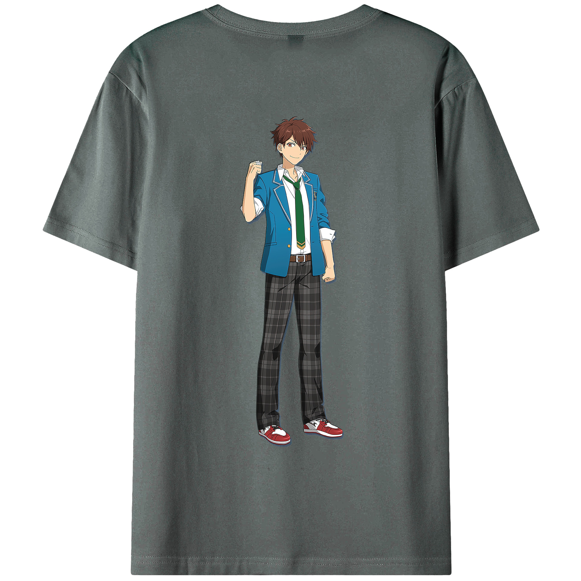 （画像用） あんさんぶるスターズ! Ensemble Stars 綿100％ メンズ半袖Tシャツ（バックプリント） 通気性
